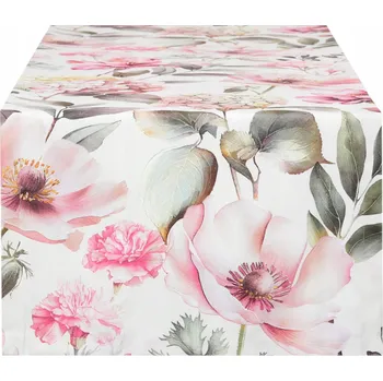 ubrus Běžec na stůl 40x200 Dekorativní obdélníkový běhoun Květiny Růže 9871