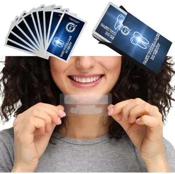 Přípravek na bělení zubů BĚLÍCÍ PÁSKY NA ZUBY 5D, 14 PÁSKŮ (7 sáčků)