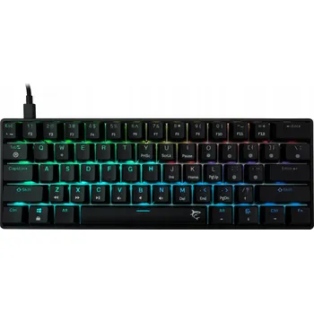 Mechanická herní klávesnice White Shark SHINOBI 2 RGB, hnědé spínače
