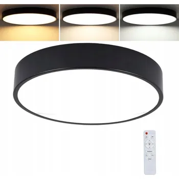 Stropní svítidlo LED STROPNÍ SVÍTIDLO PANEL NÁSTĚNNÝ KULATÝ VÝKONNÝ 24W 33CM VELKÝ