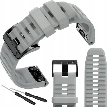 Řemínek na hodinky Řemínek ChronSmarta pro hodinky Garmin Fenix 8 47 mm šedý řemínek 22 mm