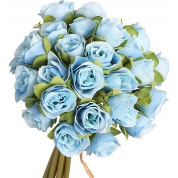 umělá květina RŮŽE KYTICE RŮŽÍ UMĚLÉ KVĚTY 28CM 9 KVĚTŮ PREMIUM