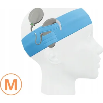 Bezpečnostní kamera Univerzální pásek pro řečové procesory / implantáty - modrý - vel. M