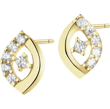 Náušnice Zlaté náušnice se zirkony - AP542-0496