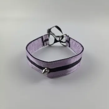 Obojek pro psa obojek stuha fialový - výprodej