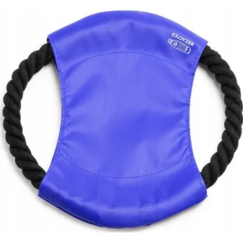 Hračka pro psa Frisbee Ringo ekologická hračka pro psy z RPET a bavlněnou šňůrkou