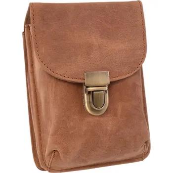 Opasek Mercucio Kožené pouzdro na opasek světlý tan 250114