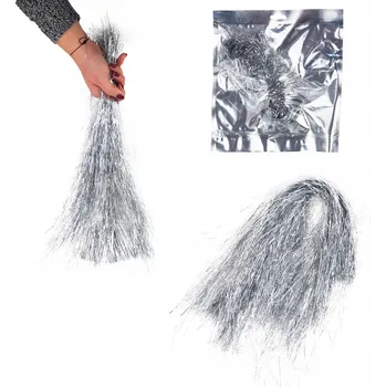 Vánoční dekorace ANDĚLSKÉ VLASY LAMETA NA VÁNOČNÍ STROMEK MÍSTO ŘETĚZU VÁNOČNÍ OZDOBA