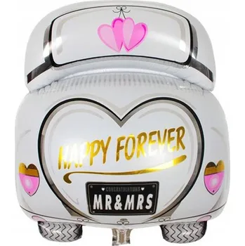 Balónek SVATEBNÍ BALÓNEK AUTO JUST MARRIED MR&MRS