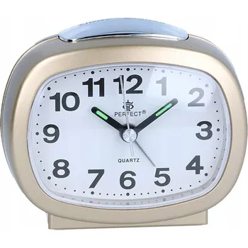Budík Křemíkový budík PERFECT 713 s alarmem a podsvícením