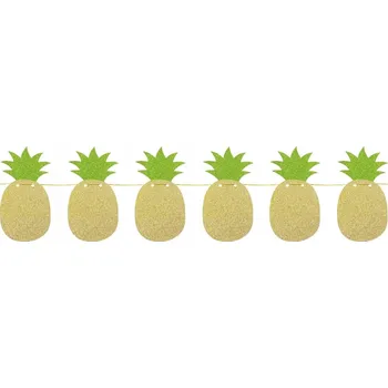 Brokátová girlanda Ananas, délka 2,5 m, dekorace