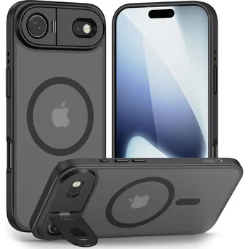 Pouzdro na mobilní telefon Kryt TECH-PROTECT MagStand MagSafe pro Apple iPhone Air - matně černý