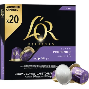 Kapsle do Nespresso L'OR Lungo Profondo 20 ks