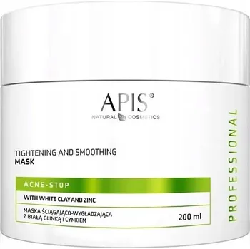 Pleťová maska Apis Acne-Stop Stahující a vyhlazující maska s bílým jílem a zinkem 200 Ml