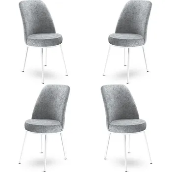 Barová židle Sada židlí (4 kusy) Dexa - Grey, White