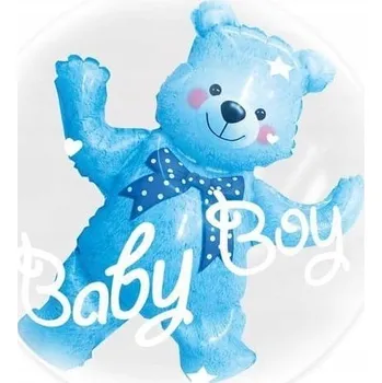 Balónek Balónky pro chlapečka s plyšovým medvídkem modré 59x6 9 Cm 1 Ks