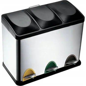 Odpadkový koš Odpadkový koš TORO 45 l černý, šedý