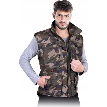 Bunda Bez Rukávů KORMORAN se 6 kapsami maskáčový velikost XL