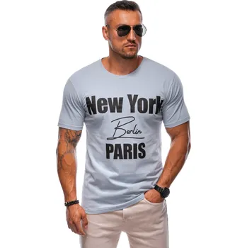 Pánské tričko Pánské tričko s potiskem 2004S - šedé - M