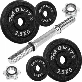 Litinové nastavitelné činky Movit 1x 10 kg
