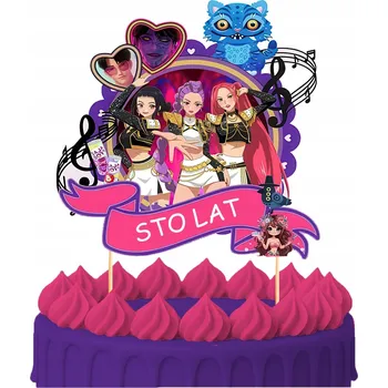 Obraz ZÁPICH DO DORTU HUNTRIX KPOP DEMON HUNTERS SADA POSTAVIČEK OZDOBY 1 Ks #2