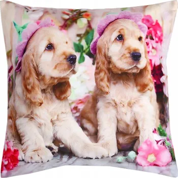 Povlak na dekorativní polštářek Dekorační povlak na polštář 40x40 Pejsci