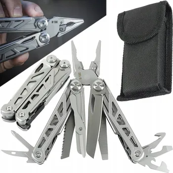 Multifunkční nůž Multitool Multifunkční Nářadí 10v1 M-TAC Type 3 Nerezová Ocel + Pouzdro