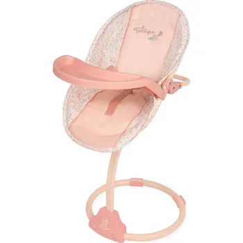 DeCuevas 51574 Multifunkční jídelní židlička a houpačka pro panenky 3 v 1 Tulipe 2025