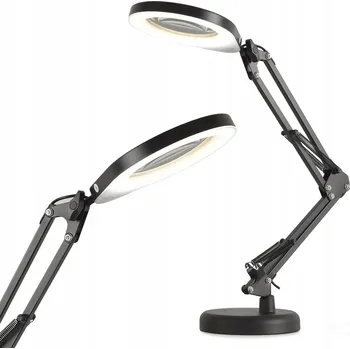 Lampička Stolní lampička Kobi AURIQ LOUPE černá, výkon až 10 W