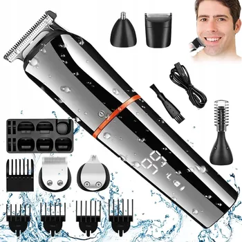 Strojek na vlasy VODĚODOLNÝ ZASTŘIHOVAČ VLASŮ 6 V 1 PRO DOMÁCÍ POUŽITÍ S PŘÍSLUŠENSTVÍM