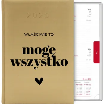 Kalendář Knižní kalendář 2026 A5 FunnyCase zlatý