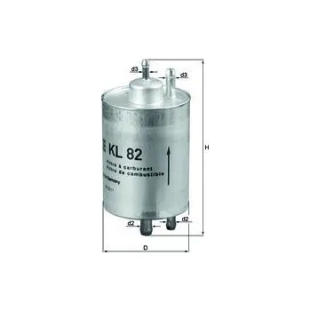 Palivový filtr Palivový filtr MAHLE KL 82