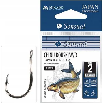 Rybářský háček Háčky na dno, plavanou, s protihrotem Háčky Sensual Chinu Douski W/R 10062, velikost 10, Mikado ks