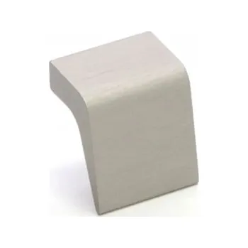 Nábytkové kování Nábytková úchytka knopka šedá kartáčovaná 4 x 1,9 x 2,3 cm