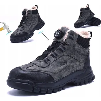 Pracovní obuv Pánské pracovní polobotky Zimní zateplené pracovní boty s špičkou s3 BOZP vel. 44