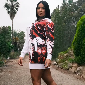 Dámské šaty Dámské mikino šaty Yakuza Pray 26128 velikost: M