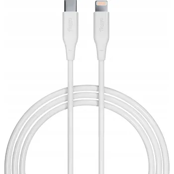 Datový kabel Kabel Allity USB typ C - Apple Lightning 2 m bílý