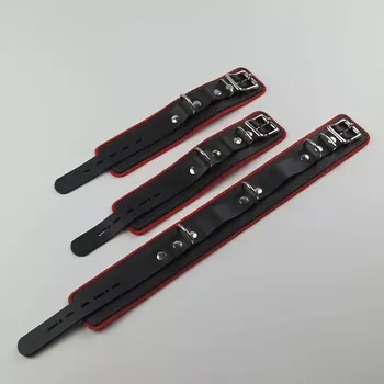 Kožená pouta s obojkem - výprodej