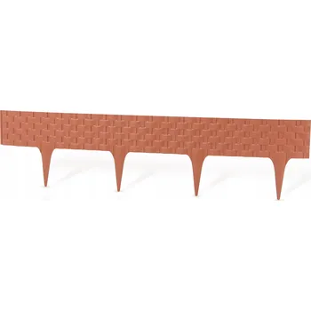 Zahradní obrubník Zahradní lem plast 80 cm x 20 cm hnědý