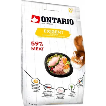 Krmivo pro kočku KRMIVO SUCHÉ PRO KOČKY ONTARIO EXIGENTNÍ PRO VYBÍRAVÉ KOČKY 2 KG