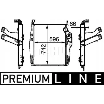 Chladič motoru Mahle CI 104 000P Chladič stlačeného vzduchu (Intercooler)