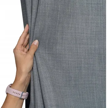 Obraz ZÁCLONY DO OBÝVÁKU ZATEMŇUJÍCÍ NA PÁSCE 130x450 ŠEDÉ HAMPTON