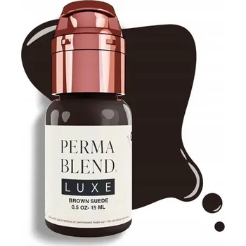 Tetovací barva Pigment pro permanentní make-up obočí Perma Blend Luxe Brown Suede, 15 ml