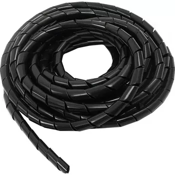 Lepicí páska Maskovací spirála na kabely MACLEAN MCTV-685 B, 3 m, 8,7–10 mm, černá