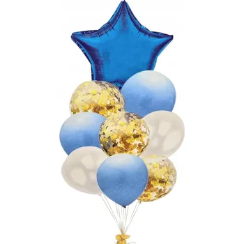 Balónek BALÓNKY K NAROZENINÁM SADA BALÓNKŮ MIX 9KS SVATBA PARTY DEKORACE