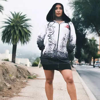 Pánská móda Dámské mikino šaty Yakuza Curtain 26127 black velikost: XXL