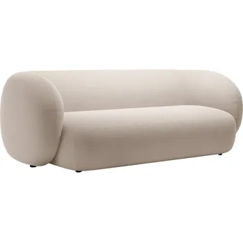 Pohovka Micadoni Béžová sametová trojmístná pohovka Kate 213 cm