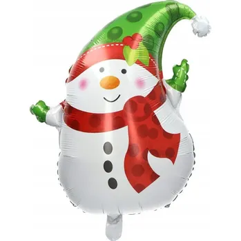 Balónek FÓLIOVÝ BALÓNEK 61 cm - SNĚHULÁK S ŠÁLOU