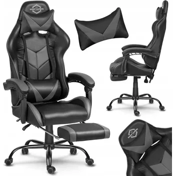 Herní křeslo Sofotel Cerber, umělá kůže, černé