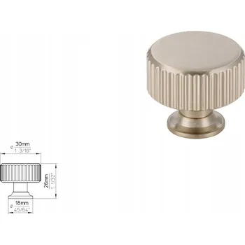 Nábytková úchytka SIRO 2596-30ZN21, vzhled nerezové oceli
